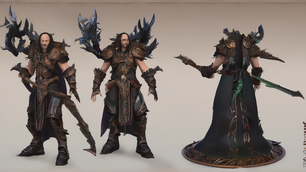 Druid z Diablo IV w formie wilkołaka atakujący przeciwników