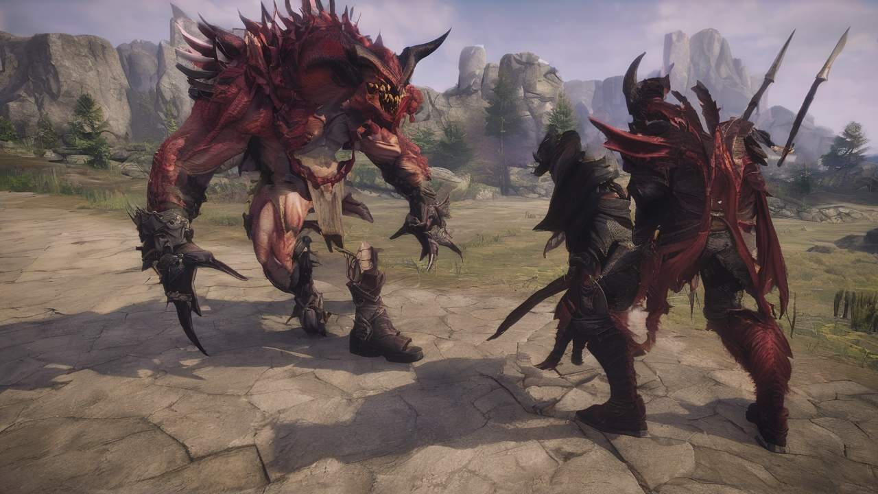 Intensywna scena walki z Diablo 4 pokazująca postać walczącą z hordą demonów