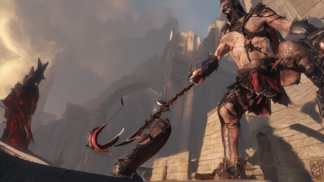 Intensywna walka z bossem w Diablo IV pokazująca efekty wizualne i system walki