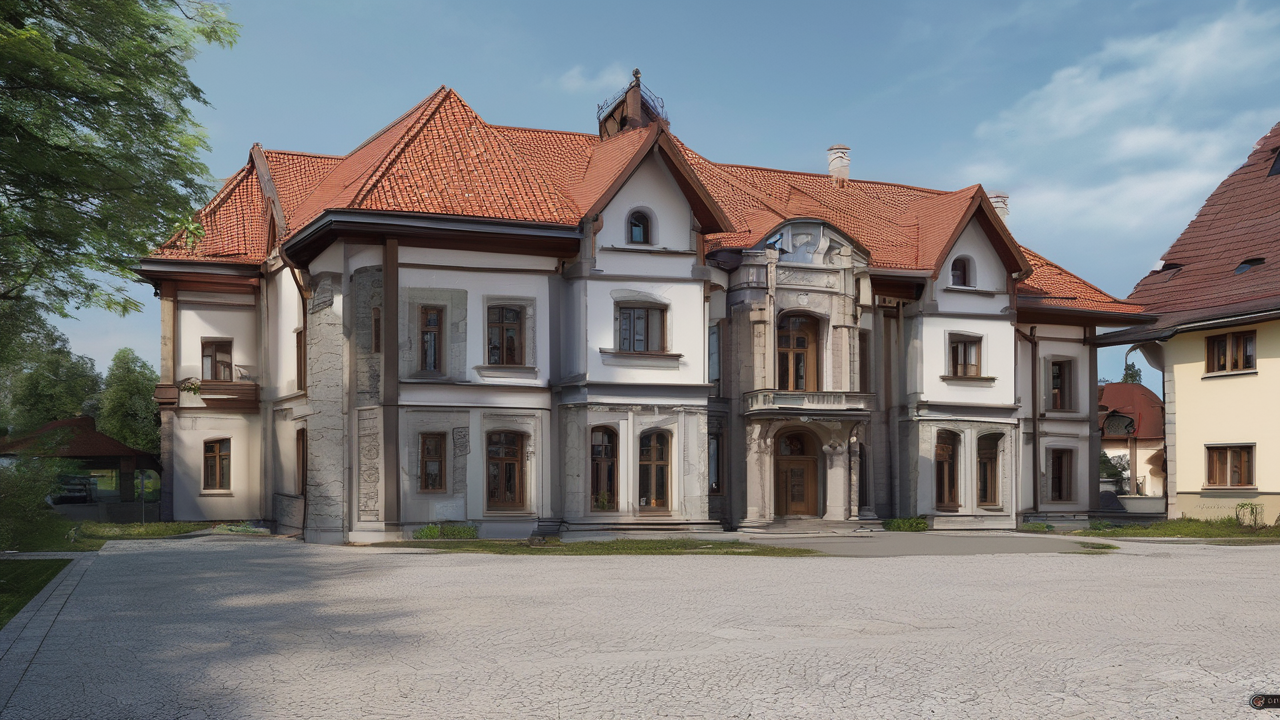 Mroczna sceneria z Diablo 4 z ognistymi elementami i demoniczną architekturą w ciemnej tonacji