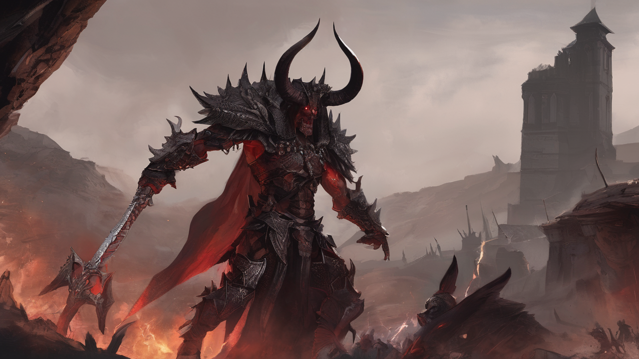 Nekromanta z Diablo IV przywołujący armię szkieletów w mrocznym rytuale