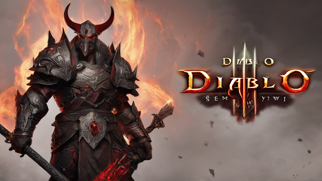 Tematyczne tło sezonu Diablo IV z elementami obecnego sezonu i subtelnymi symbolami